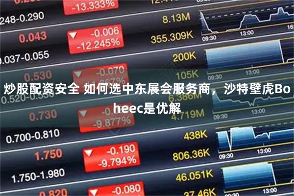 炒股配资安全 如何选中东展会服务商，沙特壁虎Boheec是优解